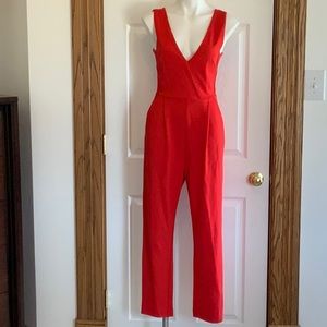 French Connection Jumpsuit Size 8 Red